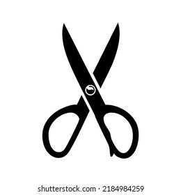 Scissors icon, logo isolated on white background