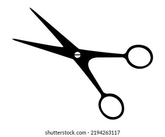 Scissors icon, logo isolated on white background