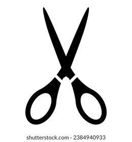 Scissors icon. Scissors icon, logo isolated on white background