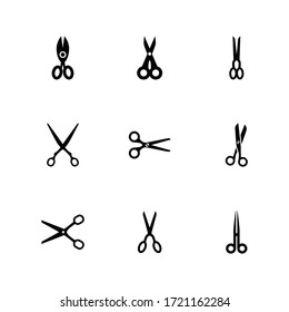 scissors icon or logo isolated sign symbol vector illustration - Collection of high quality black style vector icons
