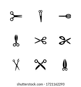 scissors icon or logo isolated sign symbol vector illustration - Collection of high quality black style vector icons
