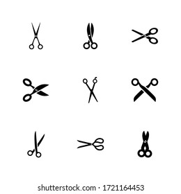 scissors icon or logo isolated sign symbol vector illustration - Collection of high quality black style vector icons
