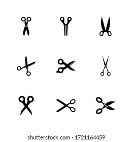 scissors icon or logo isolated sign symbol vector illustration - Collection of high quality black style vector icons
