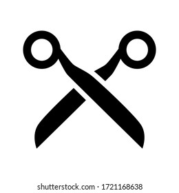 scissors icon or logo isolated sign symbol vector illustration - high quality black style vector icons
