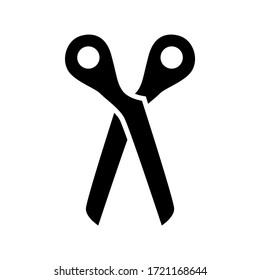 scissors icon or logo isolated sign symbol vector illustration - high quality black style vector icons

