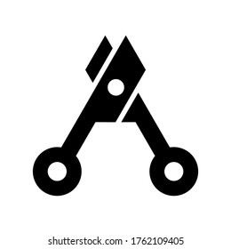 scissors  icon or logo isolated sign symbol vector illustration - high quality black style vector icons
