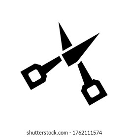 scissors  icon or logo isolated sign symbol vector illustration - high quality black style vector icons
