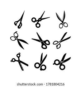 scissors icon or logo isolated sign symbol vector illustration - Collection of high quality black style vector icons
