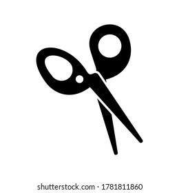 icono de tijeras o logotipo símbolo de signo aislado ilustración vectorial - iconos vectoriales de estilo negro de alta calidad
