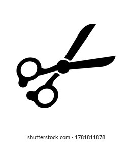 icono de tijeras o logotipo símbolo de signo aislado ilustración vectorial - iconos vectoriales de estilo negro de alta calidad
