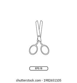 scissors icon or logo isolated sign symbol vector illustration high quality black style vector icons. editable stroke