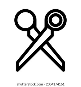 scissors icon or logo isolated sign symbol vector illustration - high quality black style vector icons
