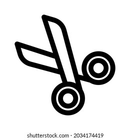 icono de tijeras o logotipo símbolo de signo aislado ilustración vectorial - iconos vectoriales de estilo negro de alta calidad
