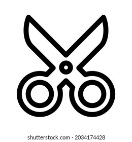 icono de tijeras o logotipo símbolo de signo aislado ilustración vectorial - iconos vectoriales de estilo negro de alta calidad
