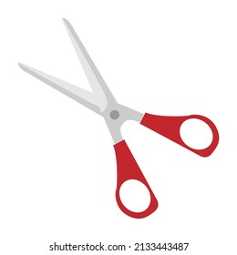 scissors icon or logo isolated sign symbol vector illustration - high quality red style vector icons