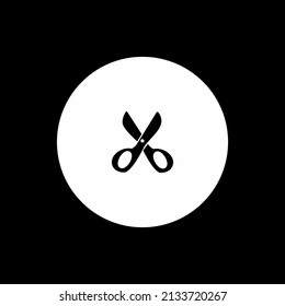scissors icon or logo isolated sign symbol vector illustration - high quality black style vector icons