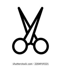 scissors icon or logo isolated sign symbol vector illustration - high quality black style vector icons
