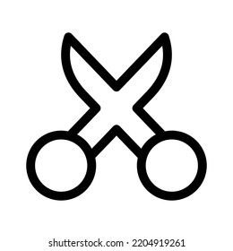 scissors icon or logo isolated sign symbol vector illustration - high quality black style vector icons
