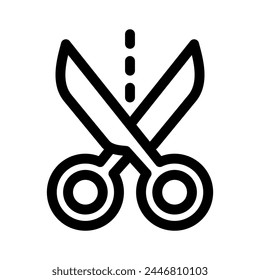 scissors icon or logo isolated sign symbol vector illustration - high quality black style vector icons
