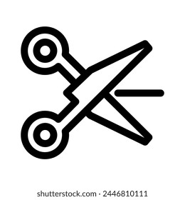tijeras icono o logotipo símbolo de signo aislado Ilustración vectorial - alta calidad estilo negro vector iconos
