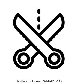 scissors icon or logo isolated sign symbol vector illustration - high quality black style vector icons
