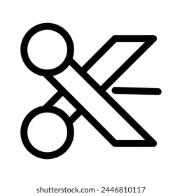 scissors icon or logo isolated sign symbol vector illustration - high quality black style vector icons

