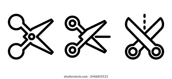 scissors icon or logo isolated sign symbol vector illustration - high quality black style vector icons
