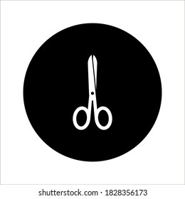 Scissors icon, logo vector isolated on white background