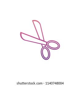 scissors icon in Nolan style