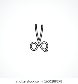 scissors icon on white background. scissors icon on white background. scissors icon on white background. 