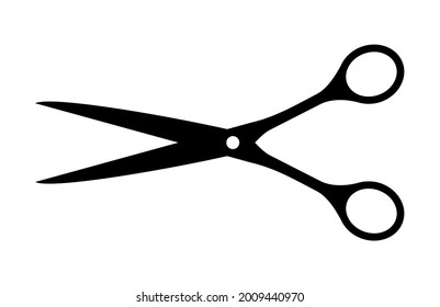 icono de tijeras sobre fondo blanco