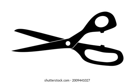 scissors icon on white background