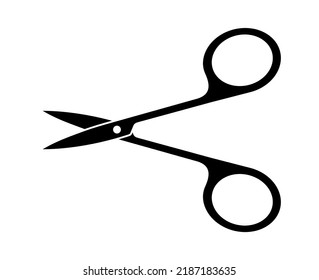icono de tijeras sobre fondo blanco