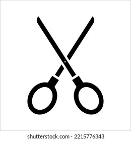 scissors icon on white background