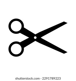 Scissors icon on white background.