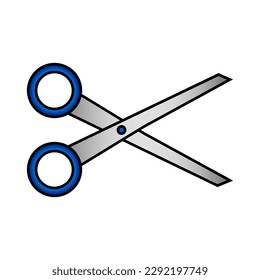 Icono de tijeras sobre fondo blanco.