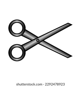 Scissors icon on white background.