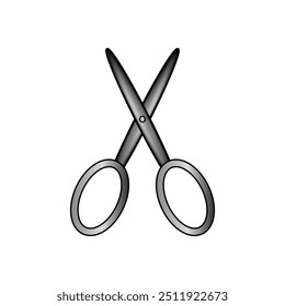 Scissors icon on white background. Vector illustration.