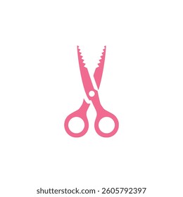 Scissors icon on white background. Vector illustration in trendy flat style