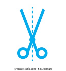 scissors icon on white background. scissors sign. flat design style. 