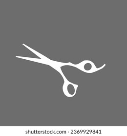 The scissors icon is one of the barber's tools 