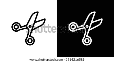 Scissors icon outline collection for web design