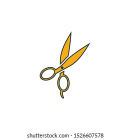 Scissors icon. Outline filled creative elemet from barber shop icons collection. Premium scissors icon for ui, ux, apps, software and infographics.