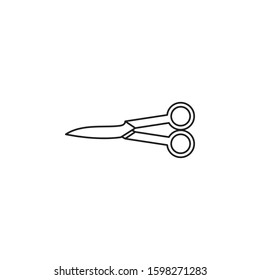 scissors icon outline style template. Trendy style, vector eps 10 