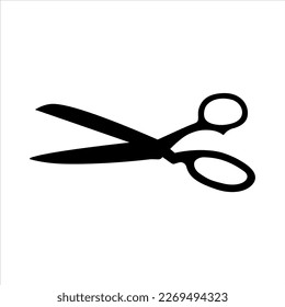 Scissors icon. Pair of scissors for tailoring, hair cutting or other purposes . Vector Illustration