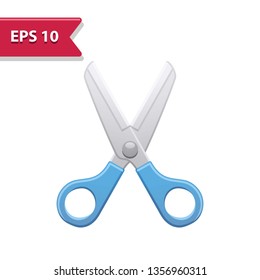 Scissors Icon. Professional, pixel-aligned icon in realistic colors.