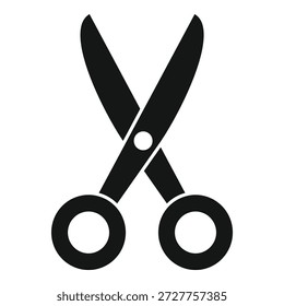 Ícone de tesoura que representa corte, artesanato e material de escritório