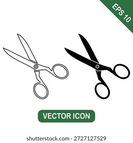 Conjunto de Ícones de Tesoura para Corte e Artesanato