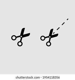 scissors icon set isolated vector illustration