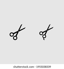 scissors icon set isolated vector illustration